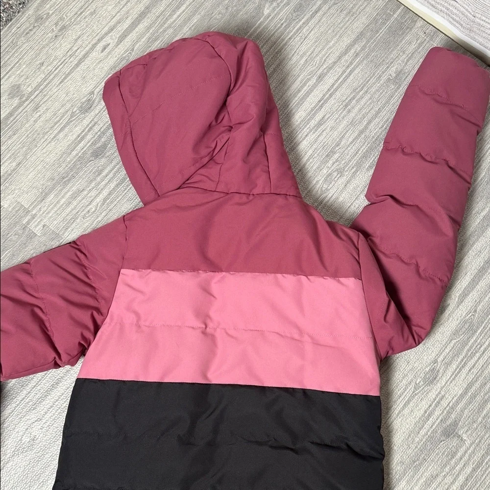 Vetements Pink and Black Long Puffer Jacket Size 10